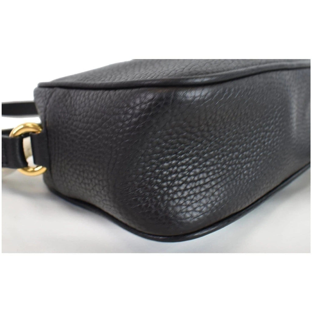 GUCCI  Soho Disco Small Leather Crossbody Bag Black 347994