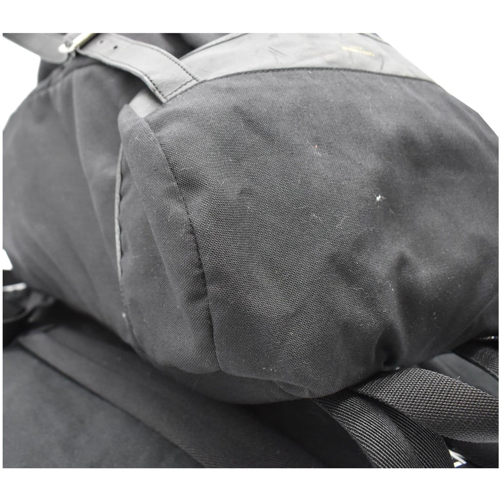 YVES SAINT LAURENT Hunting Rucksack Canvas Backpack Bag Black