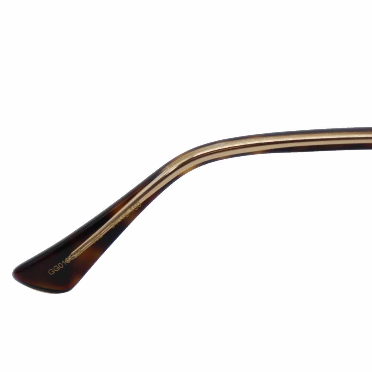 GUCCI GG0191OA 002 Havana Eyeglasses Demo Lens