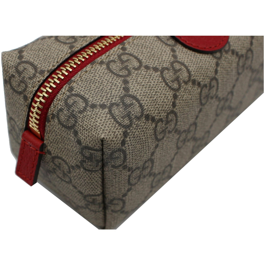 GUCCI Ophidia GG Supreme Canvas Cosmetic Case Beige 548394