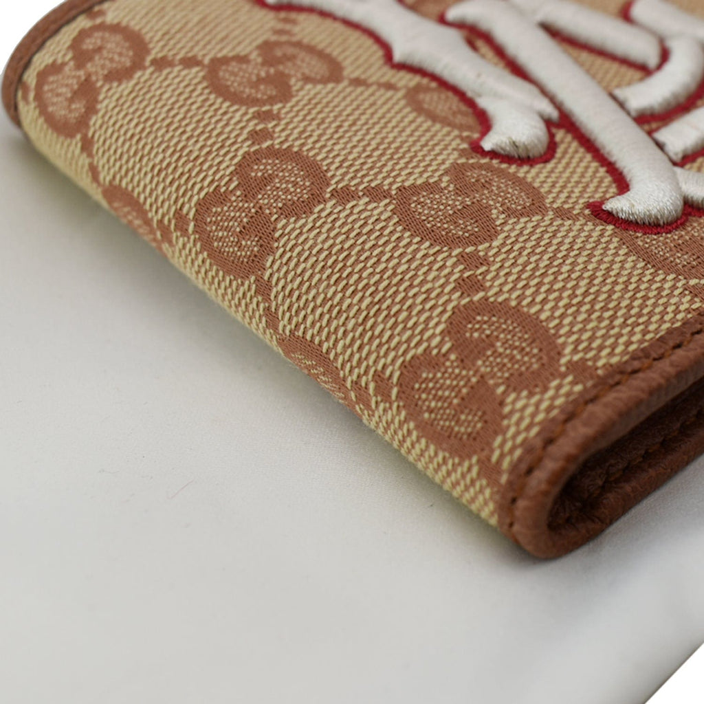 GUCCI GG LA Angels Patch Bi-fold Wallet Beige 547787