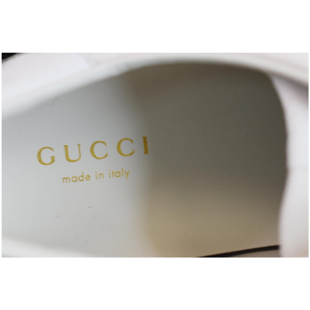 GUCCI Suede Stripe Rainbow G74 Leather Sneakers White 552969 US 5