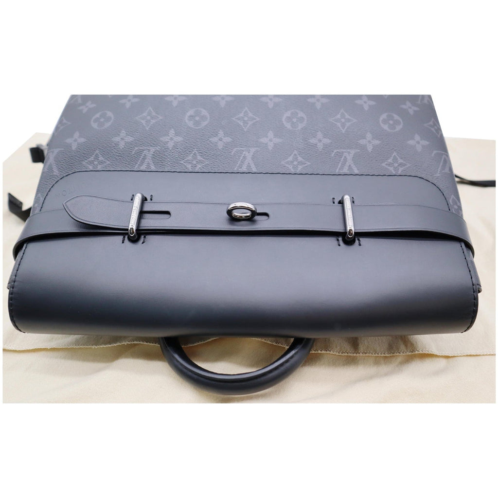 LOUIS VUITTON Steamer Monogram Eclipse Backpack Bag Black