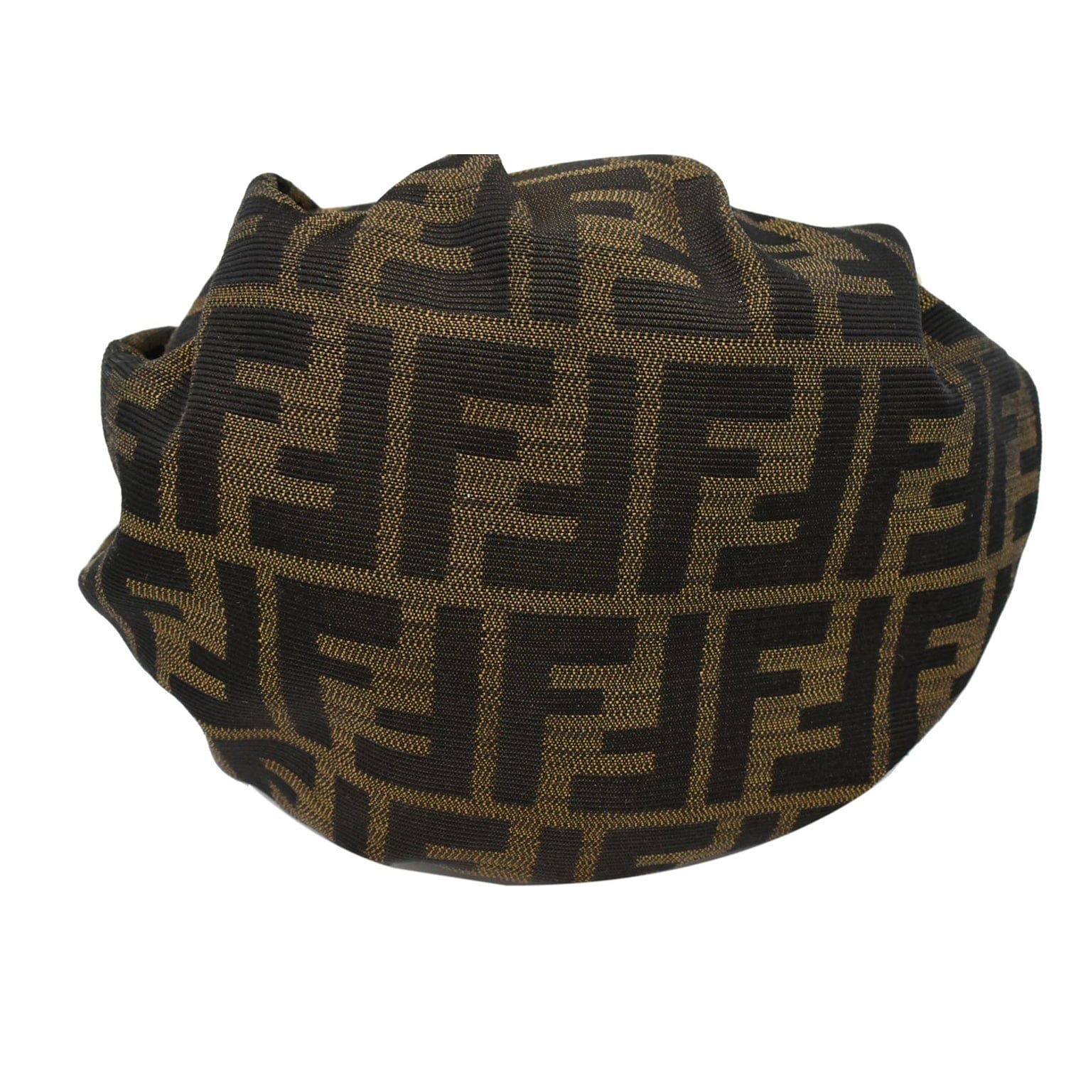 FENDI Mini Chef Zucca Jacquard Hobo Bag Brown