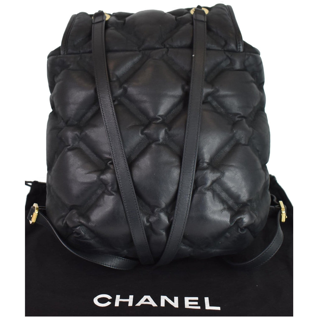 CHANEL Chesterfield Quilted Calfskin Backpack Black