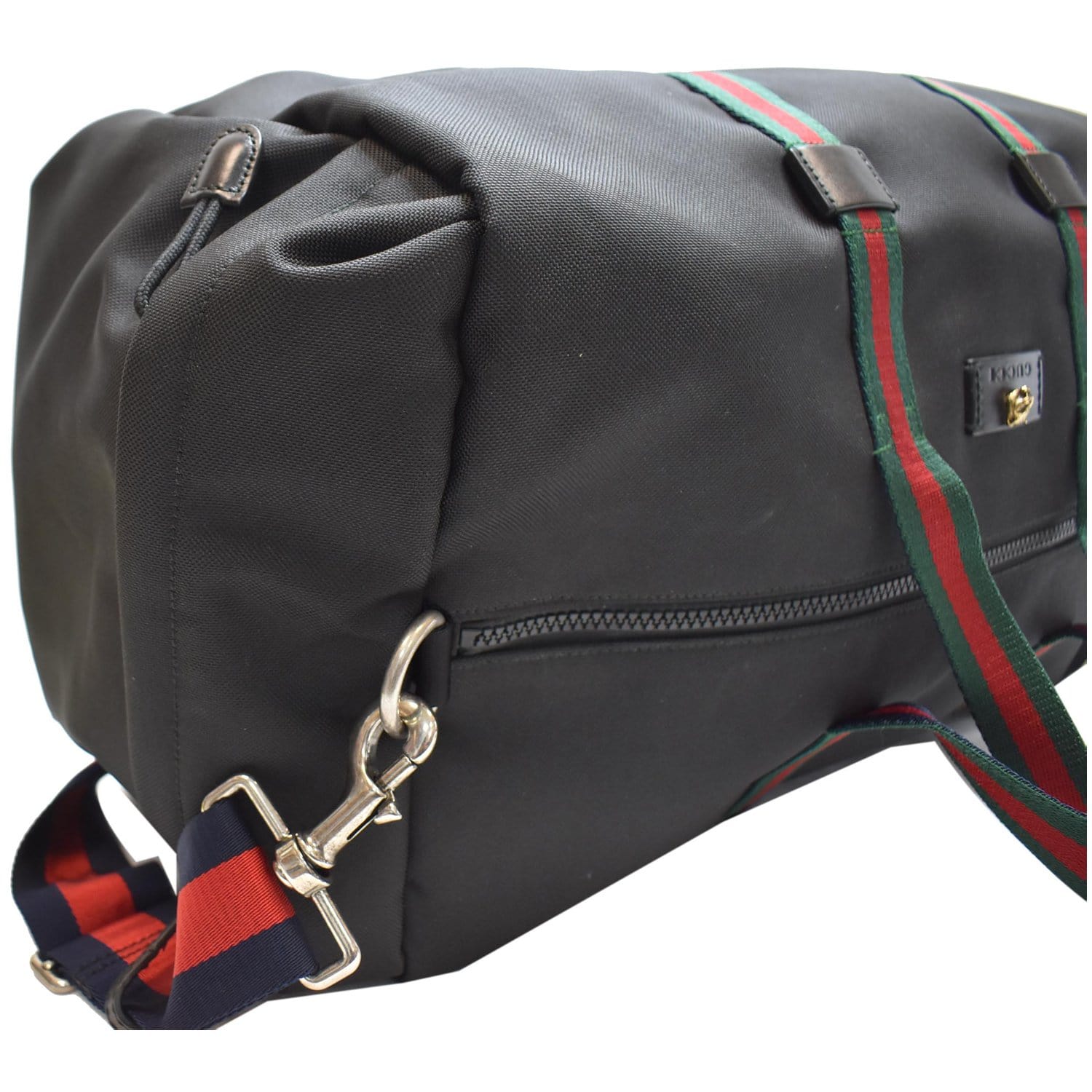 GUCCI Techno Canvas Duffle Travel Bag Black 450983
