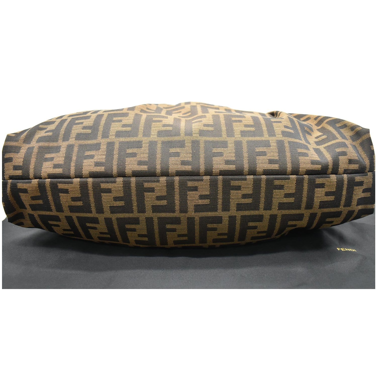 FENDI Chef Zucca Canvas Hobo Bag Brown
