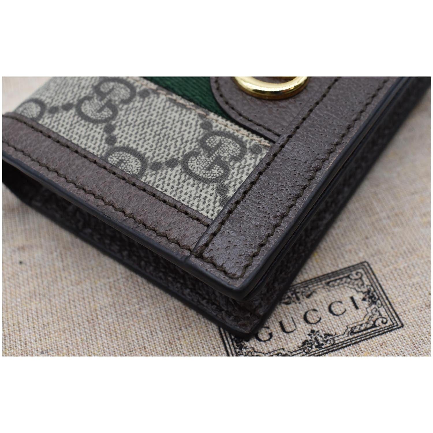 GUCCI Ophidia GG  Case Wallet Beige