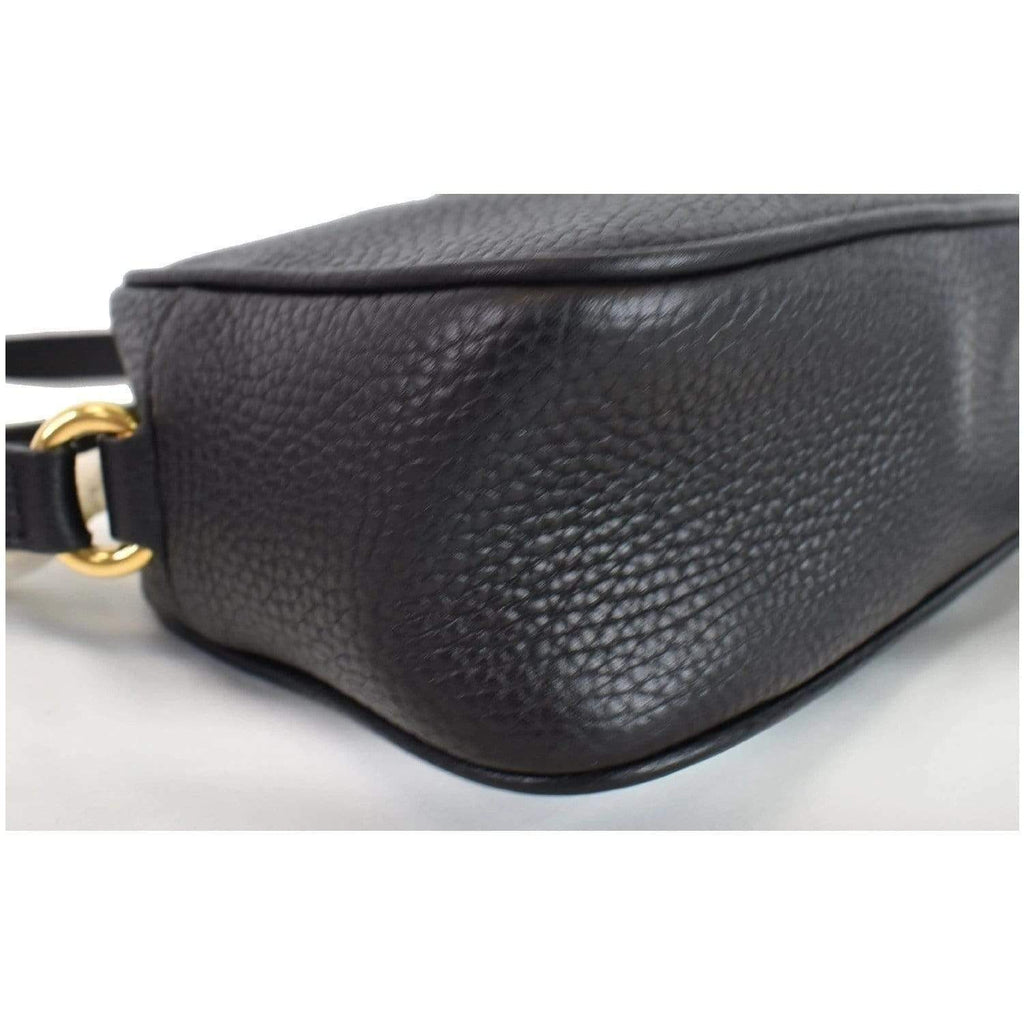 GUCCI  Soho Disco Small Leather Crossbody Bag Black 347994