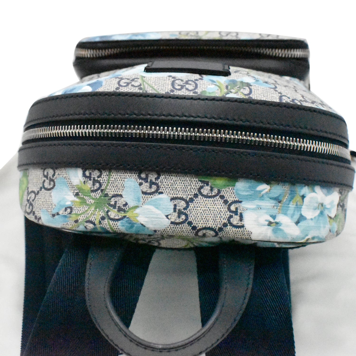 GUCCI Blooms GG Supreme Monogram Backpack Blue 546327
