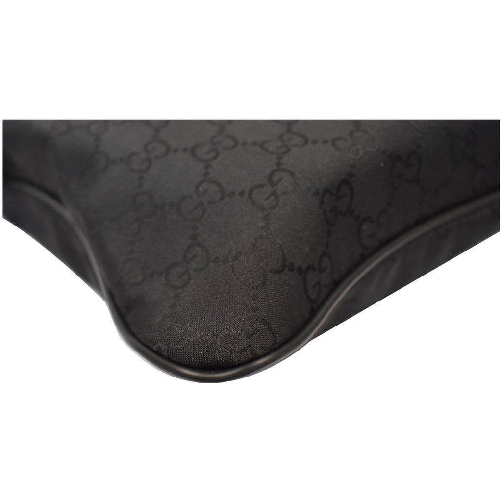 GUCCI GG Monogram Nylon Small Messenger Bag Black 449184