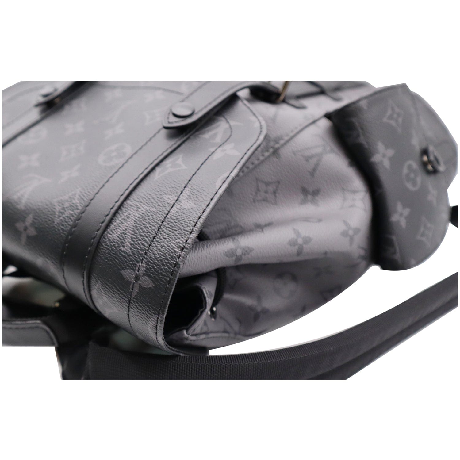 LOUIS VUITTON Christopher PM Reverse Monogram Eclipse Backpack Bag Black