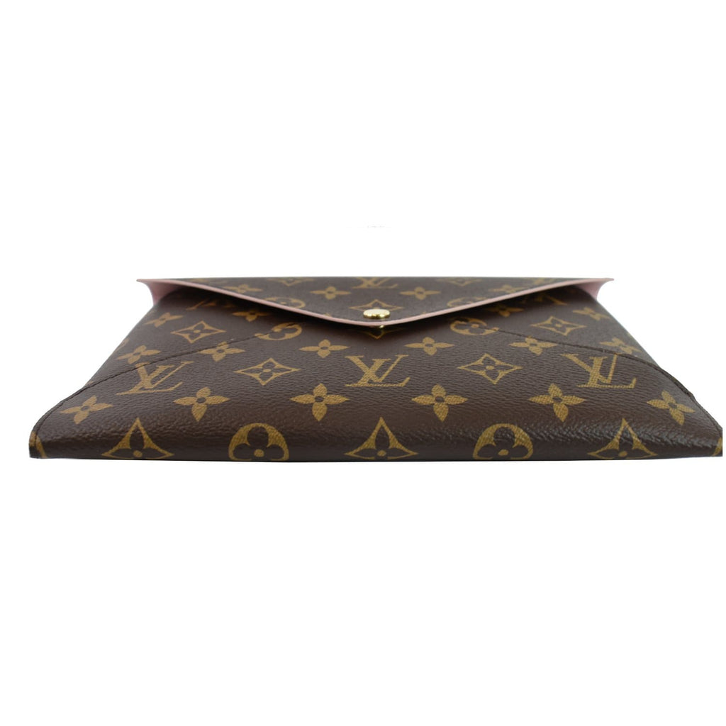 LOUIS VUITTON Kirigami Pochette Large Monogram Canvas Clutch Brown