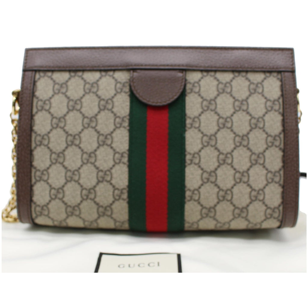 Gucci Ophidia GG Small Supreme Canvas Shoulder Bag Beige 503877