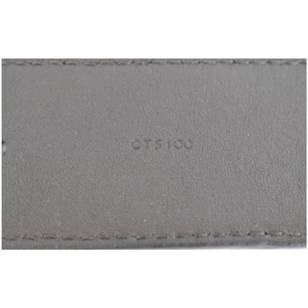 LOUIS VUITTON LV Initiales Damier Ebene Belt Brown