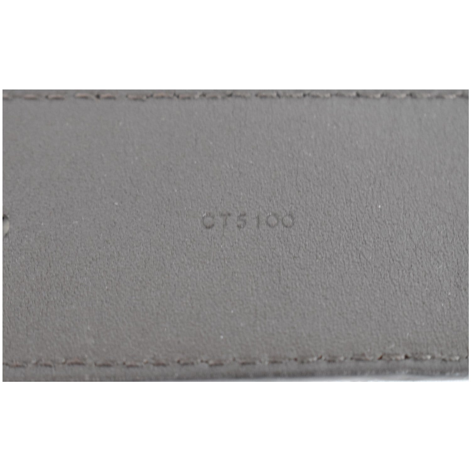 LOUIS VUITTON LV Initiales Damier Ebene Belt Brown