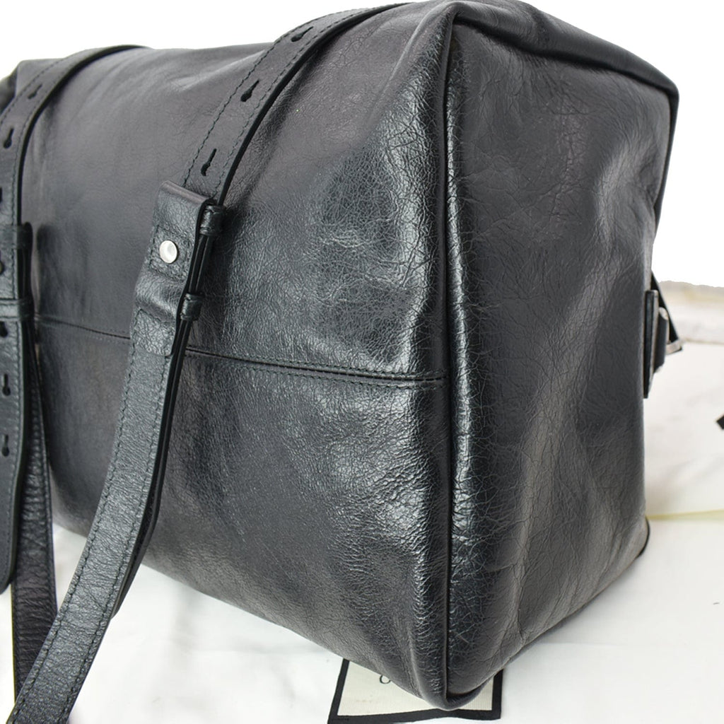 GUCCI Morpheus Leather Convertible Backpack Bag Black 587866 - Hot Deals