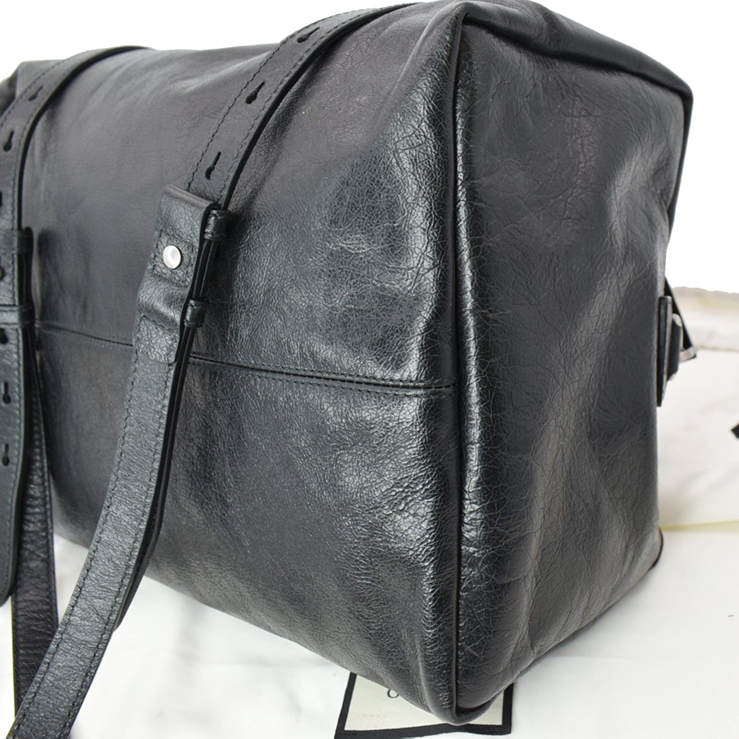 GUCCI Morpheus Leather Convertible Backpack Bag Black 587866 - Hot Deals