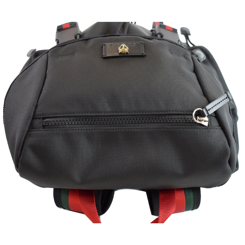 GUCCI Techno Fabric Backpack Bag Black 429037