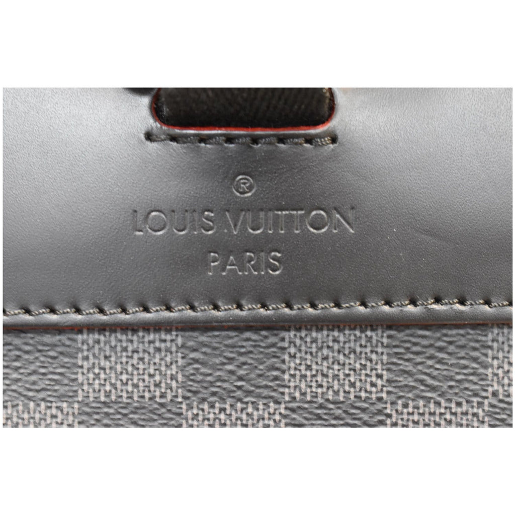 LOUIS VUITTON Alps Christopher Patch Damier Graphite Backpack Bag Black