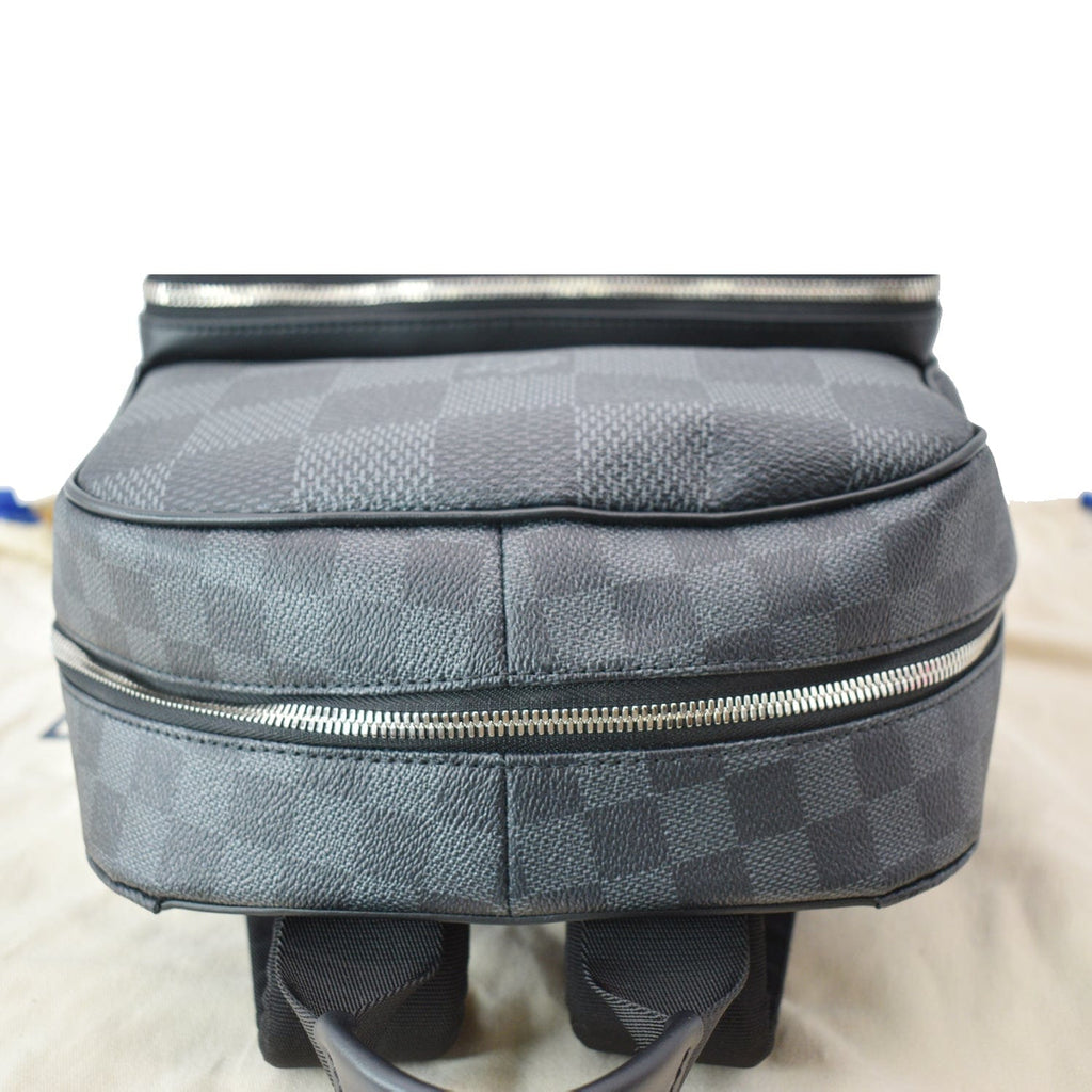 LOUIS VUITTON Campus Damier Graphite Canvas Backpack Bag Gray