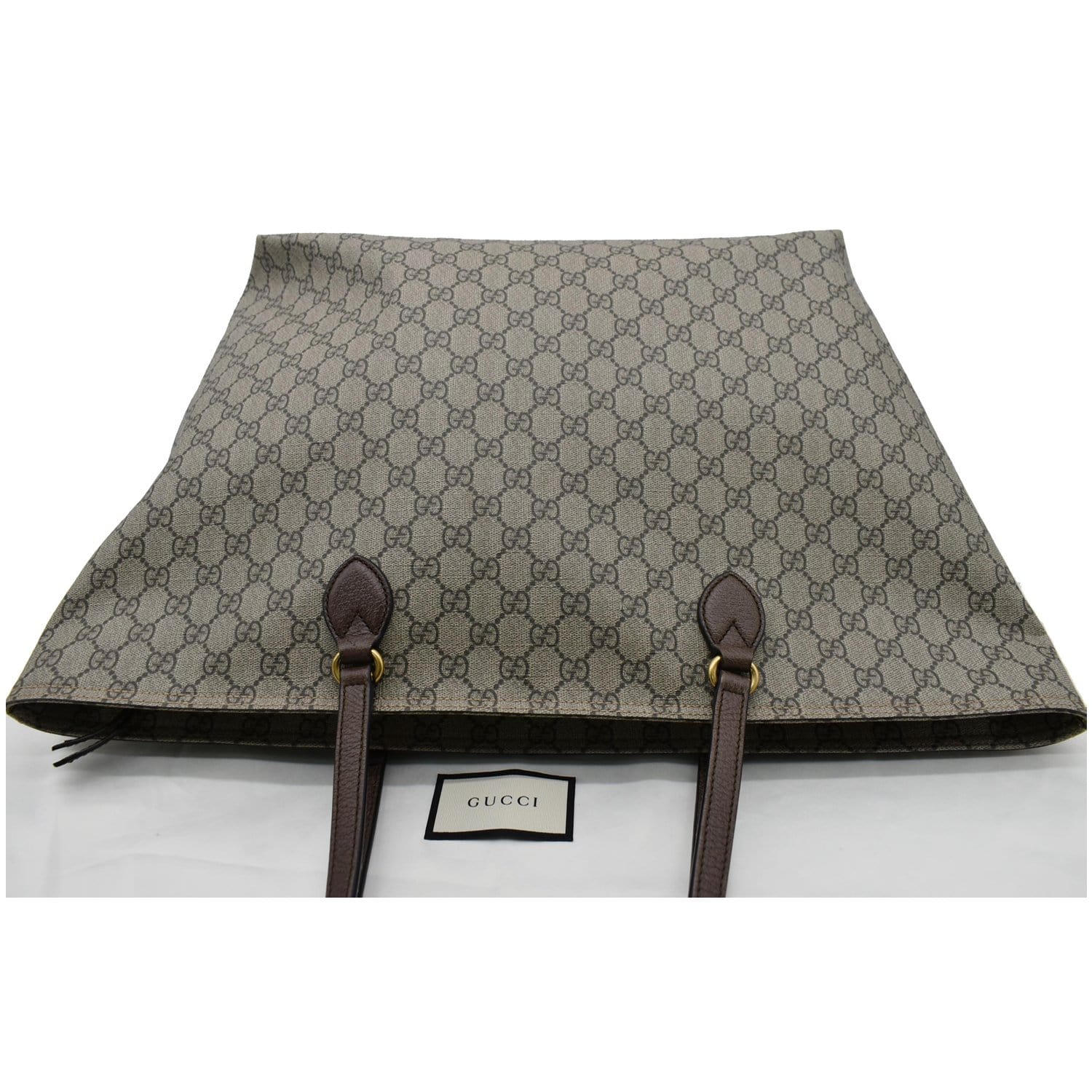 GUCCI Ophidia Large GG Supreme Coated Canvas Tote Bag Beige 547974