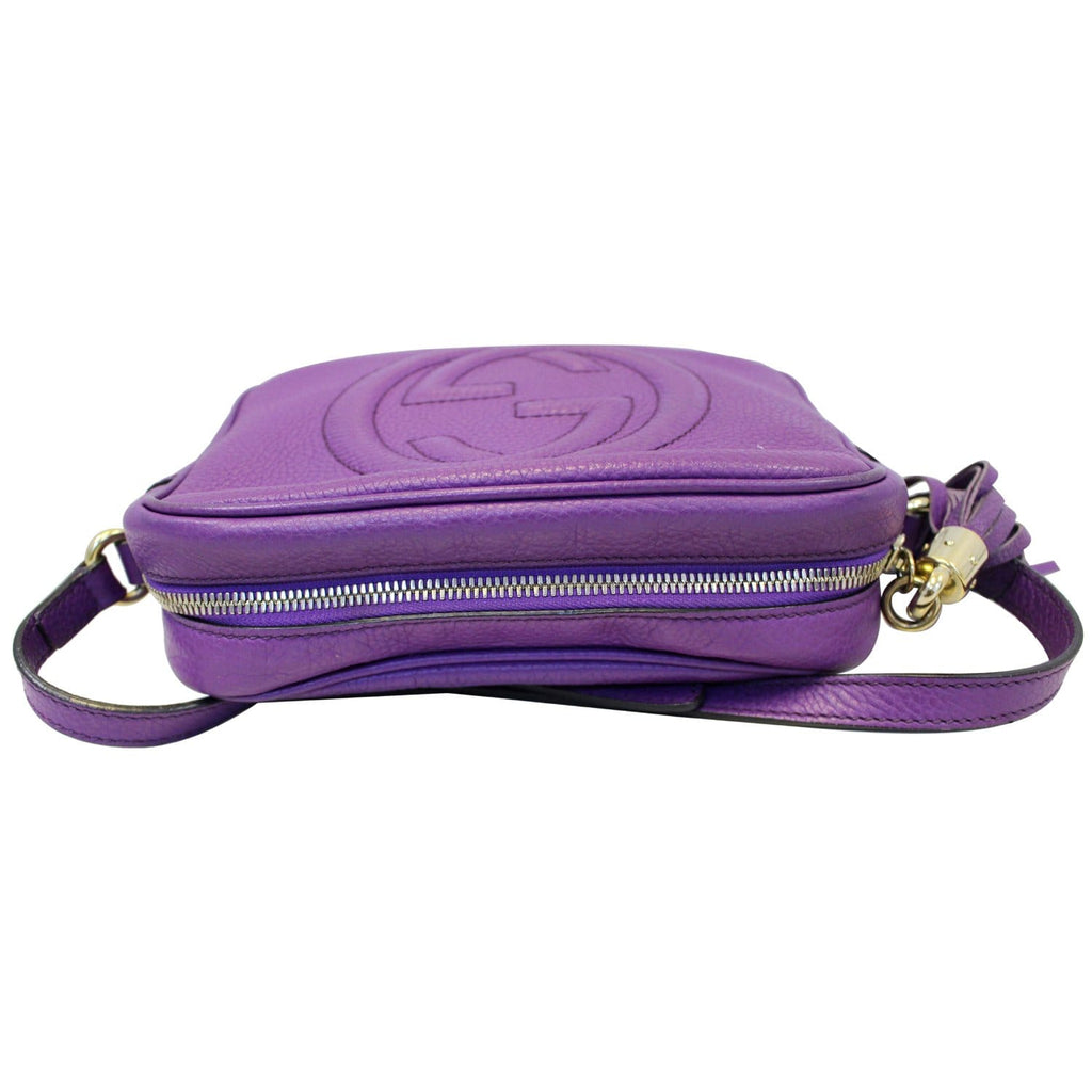 GUCCI Soho Disco Pebbled Leather Small Crossbody Bag 308364