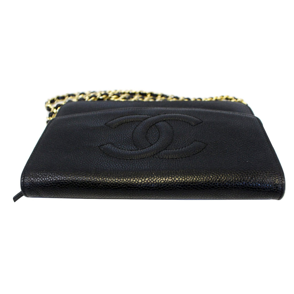 CHANEL Timeless WOC Caviar Leather Clutch Crossbody Bag Black