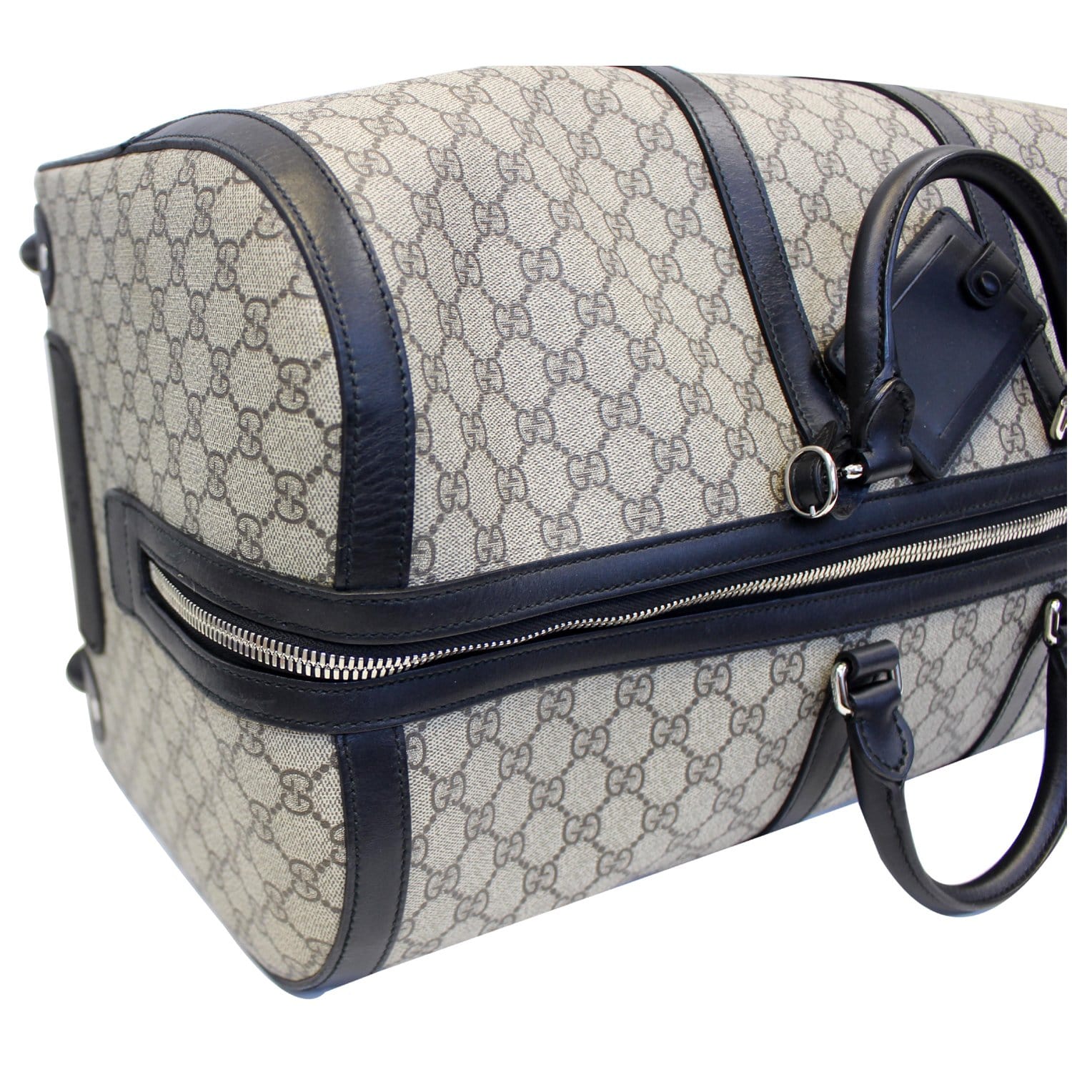 GUCCI GG Supreme Duffle Carry-on Bag 406382 Beige