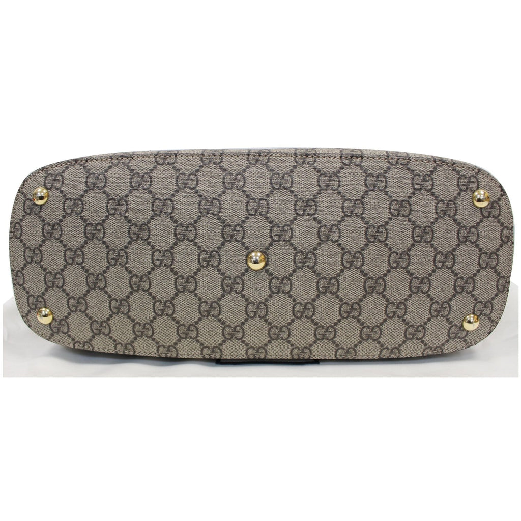 GUCCI Linea A Supreme Coated Canvas Hobo Shoulder Bag Beige 414930 - 15% OFF