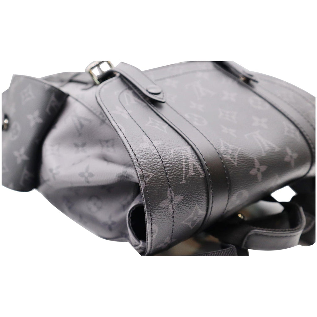 LOUIS VUITTON Christopher PM Reverse Monogram Eclipse Backpack Bag Black