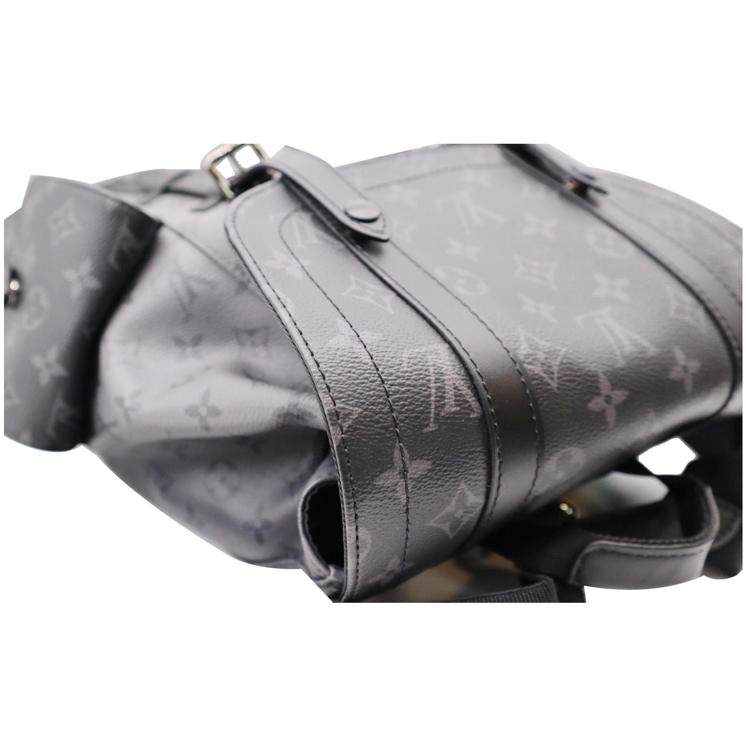 LOUIS VUITTON Christopher PM Reverse Monogram Eclipse Backpack Bag Black