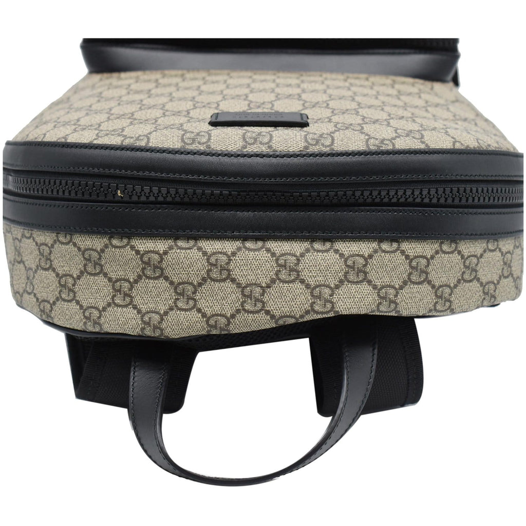GUCCI GG Monogram Supreme Backpack Bag Beige 406370
