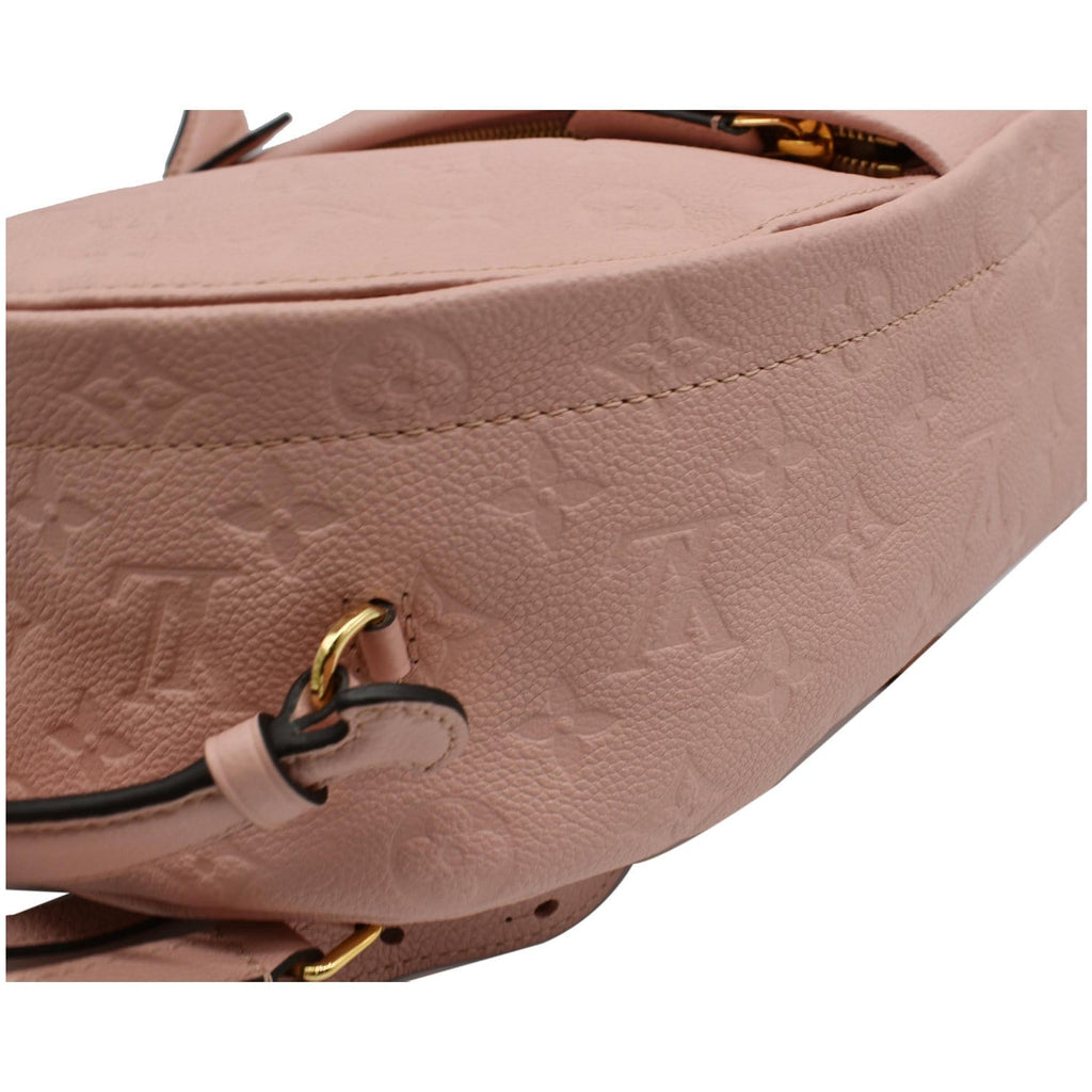LOUIS VUITTON Sorbonne Monogram Empreinte Leather Backpack Rose Poudre