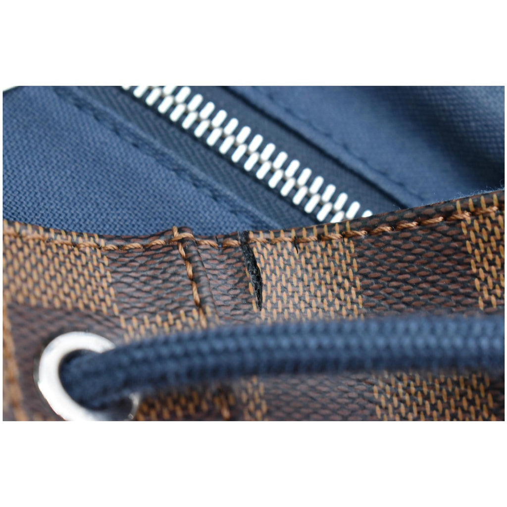 LOUIS VUITTON Runner Damier Ebene Backpack Bag Brown