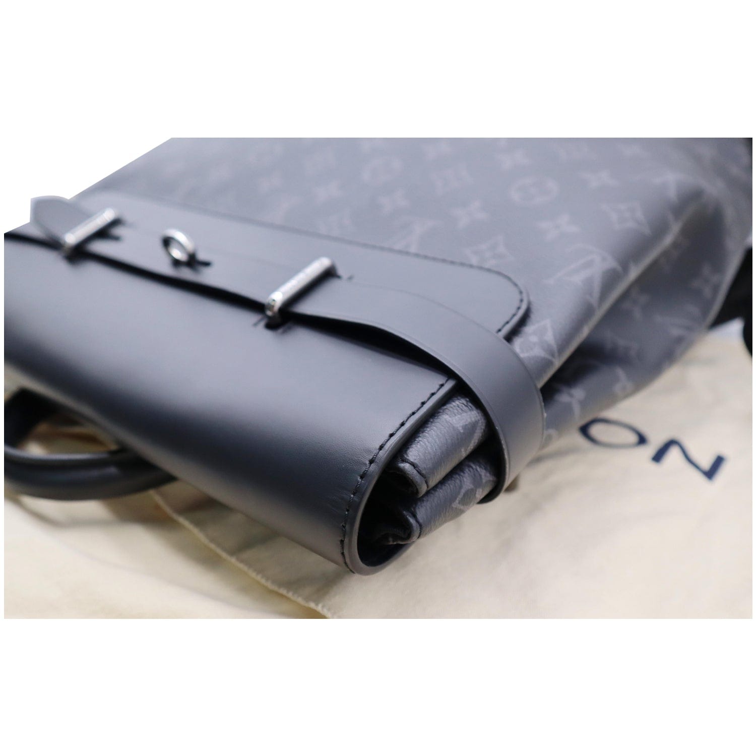 LOUIS VUITTON Steamer Monogram Eclipse Backpack Bag Black