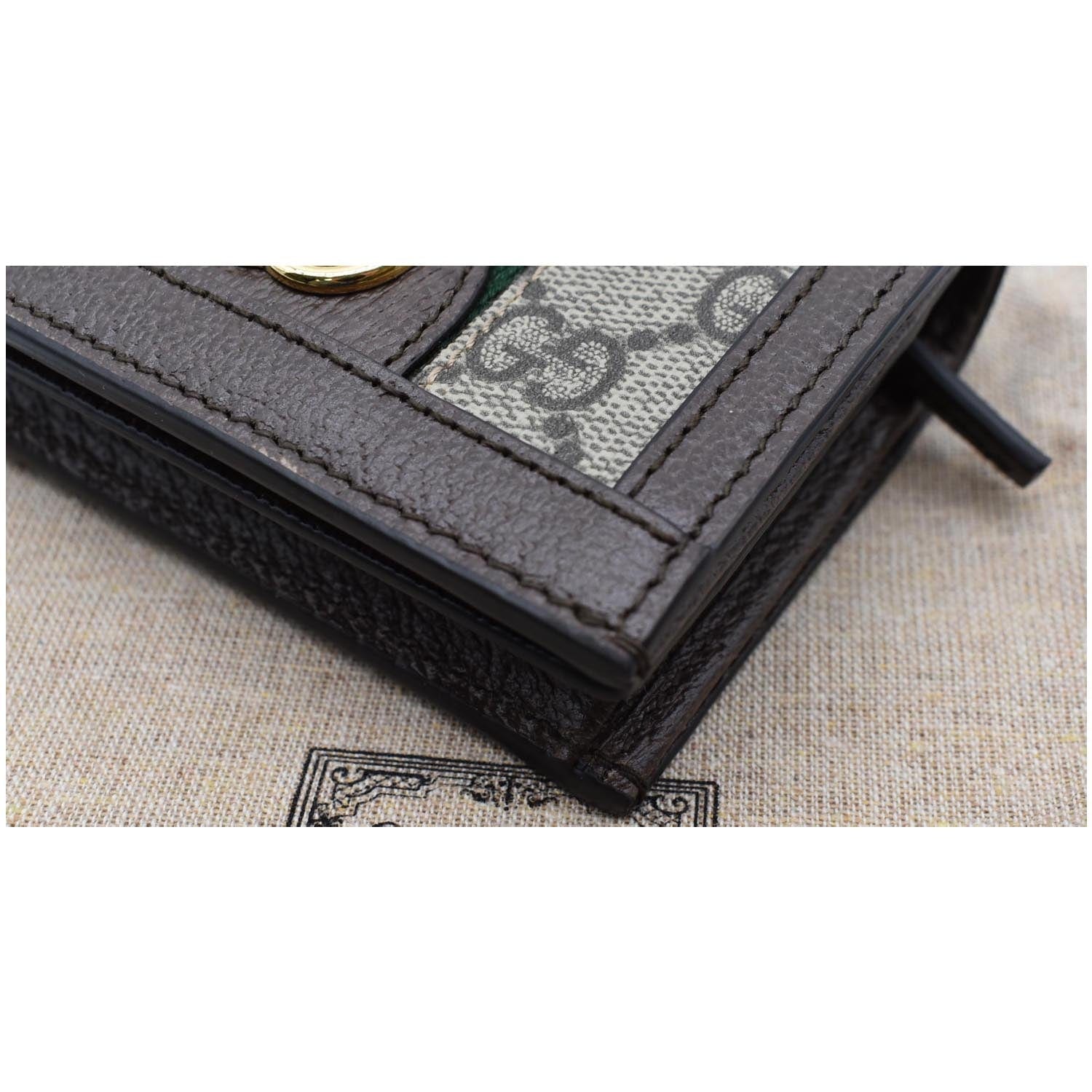 GUCCI Ophidia GG  Case Wallet Beige