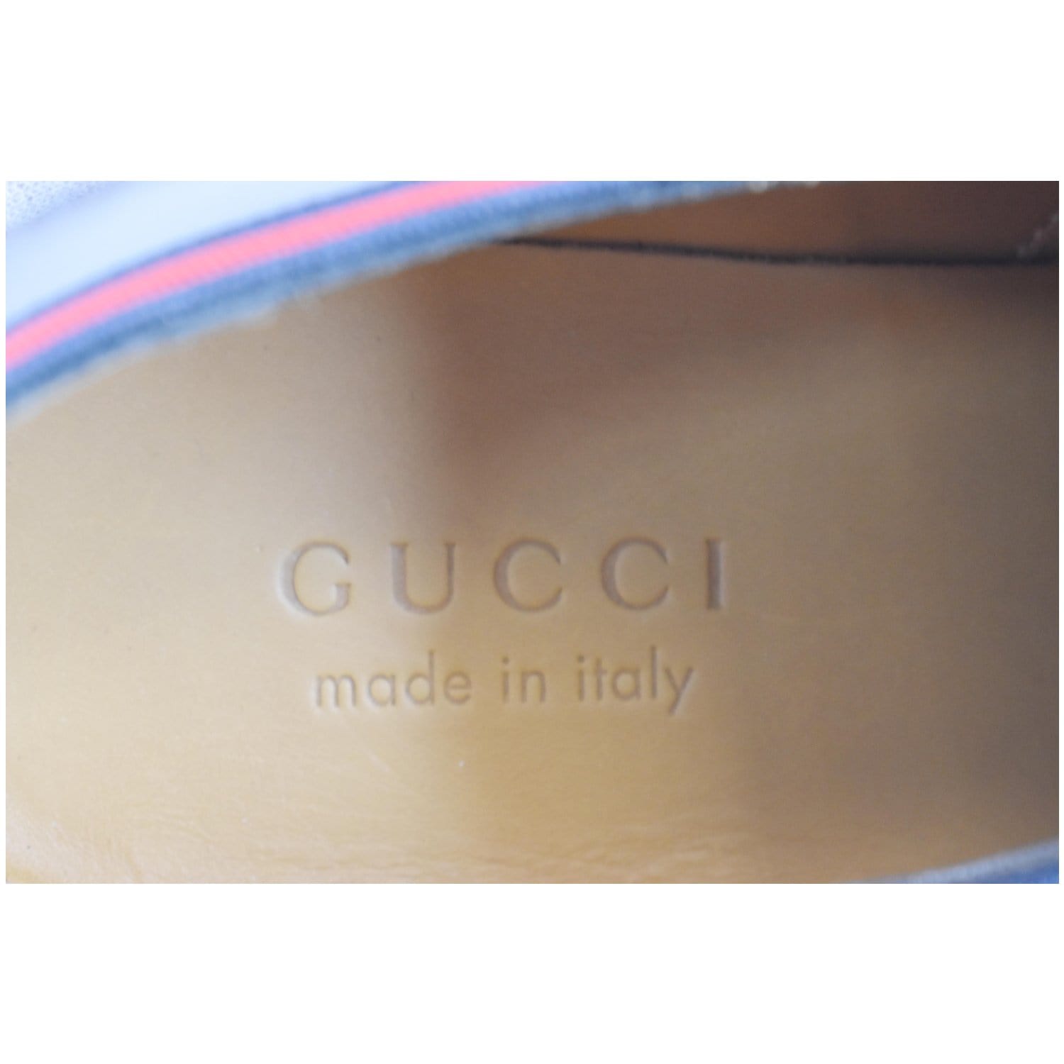 GUCCI Classic Web Lace Up Shiny Leather Shoes Black 472749  US 7