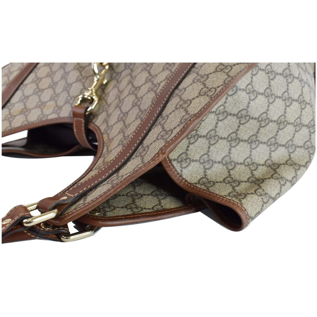 GUCCI Joy Large GG Monogram Shoulder Bag Brown 203493