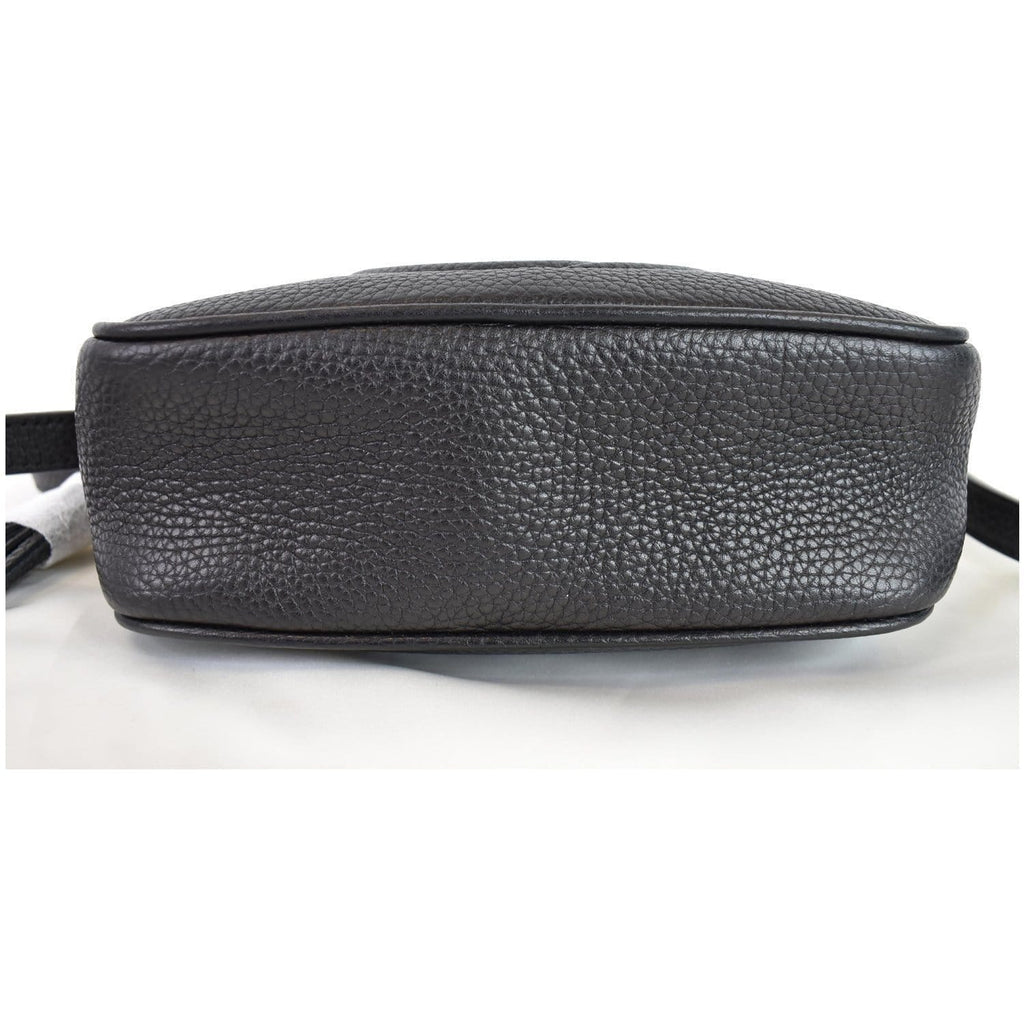 GUCCI Soho Disco Small Leather Crossbody Bag Black 347994