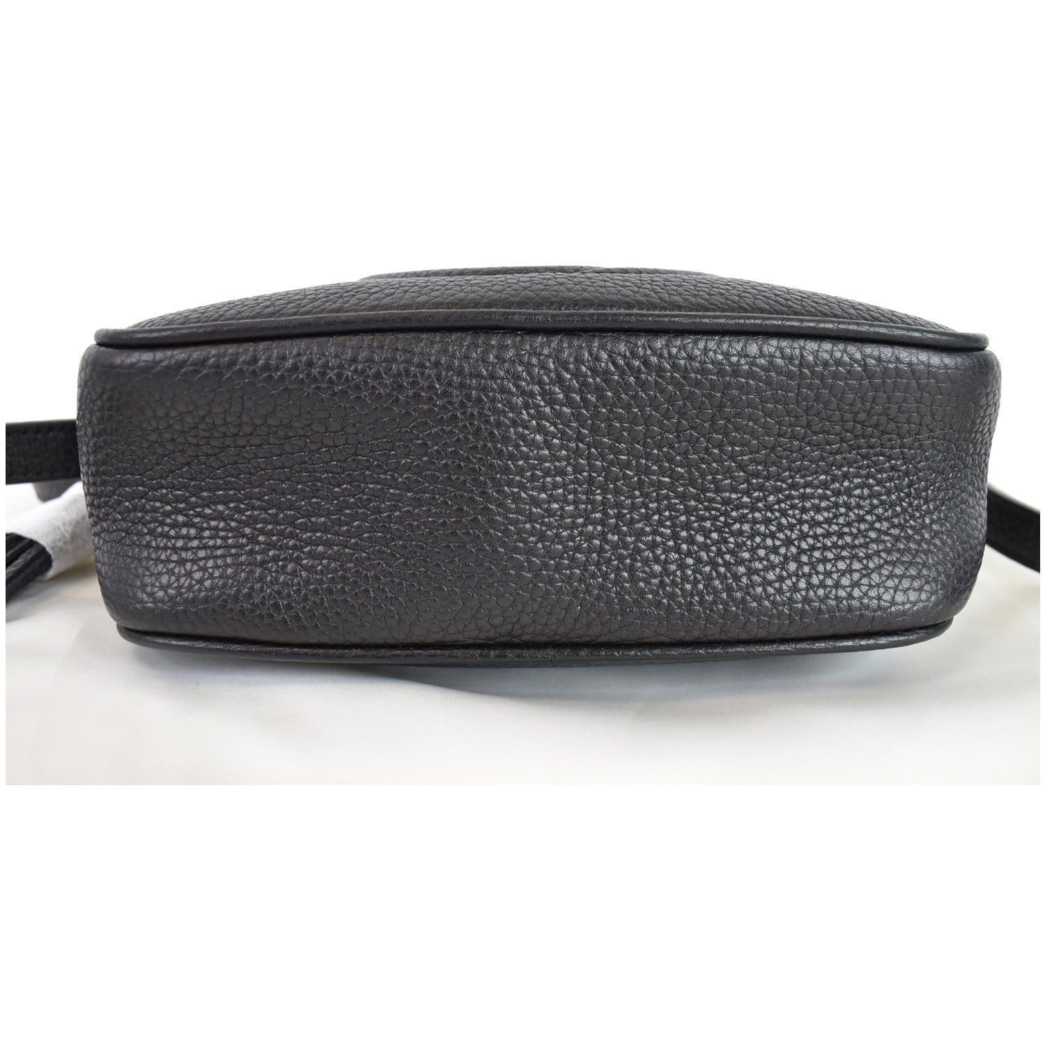 GUCCI Soho Disco Small Leather Crossbody Bag Black 347994
