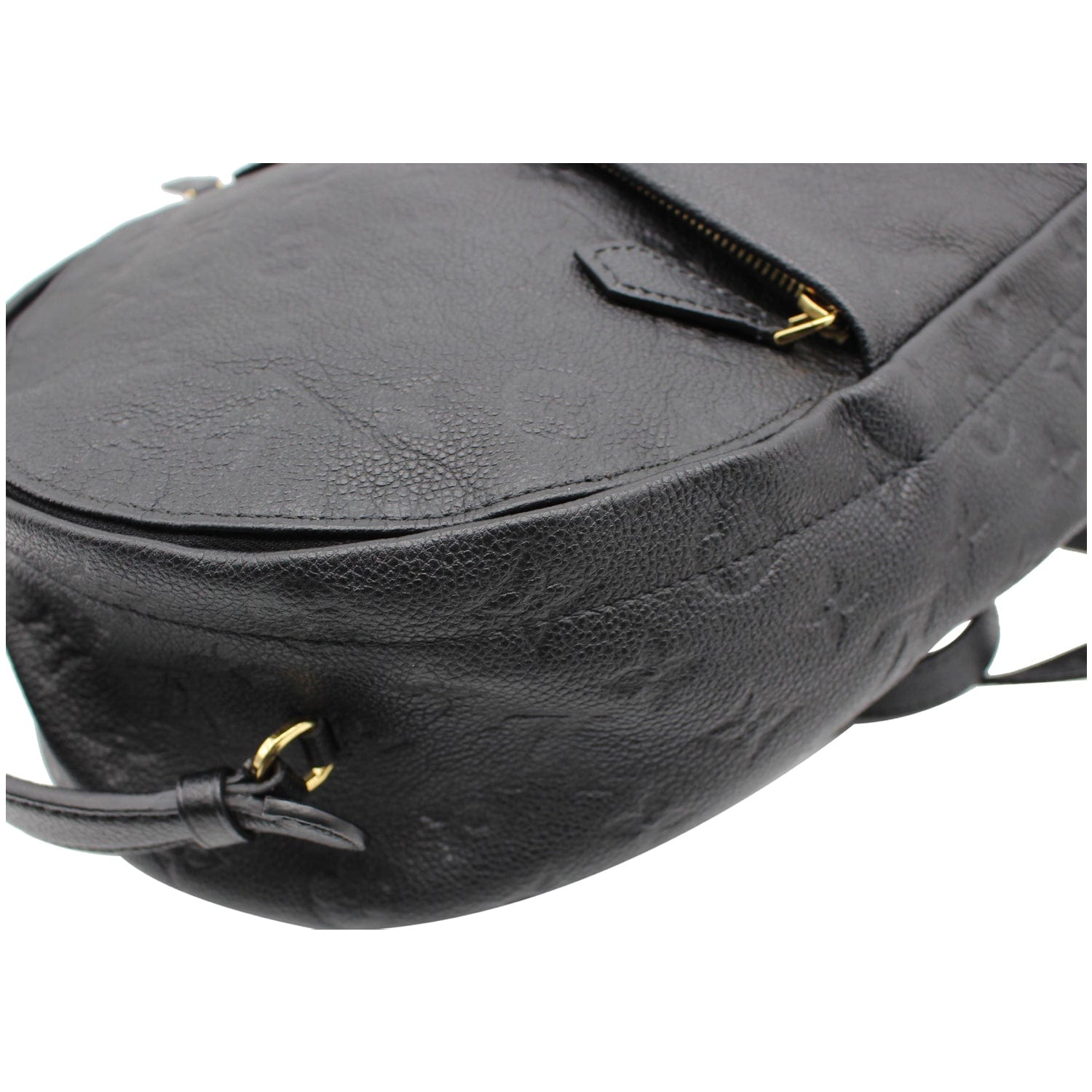 LOUIS VUITTON Sorbonne Monogram Empreinte Leather Backpack Black