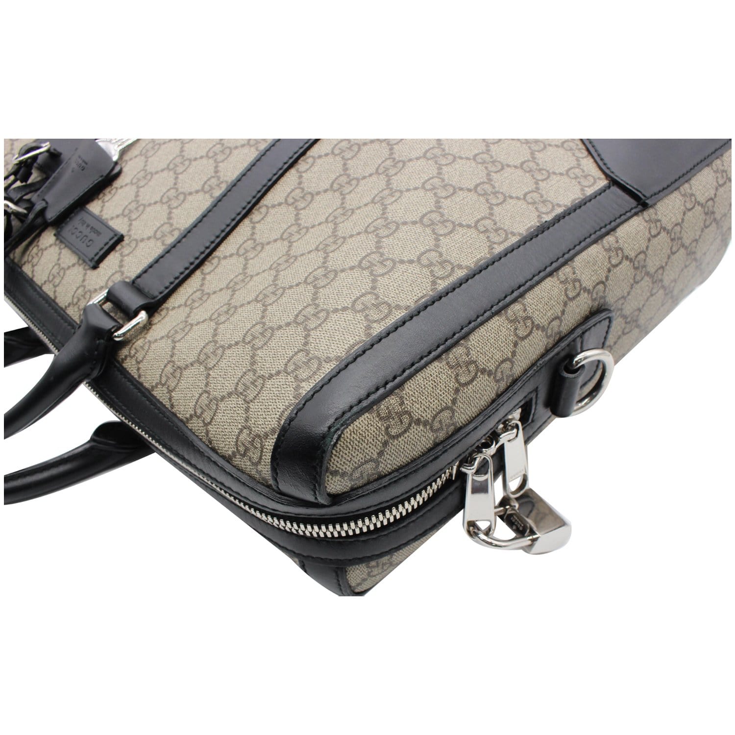 GUCCI Eden GG Supreme Canvas Briefcase Bag Beige 406384