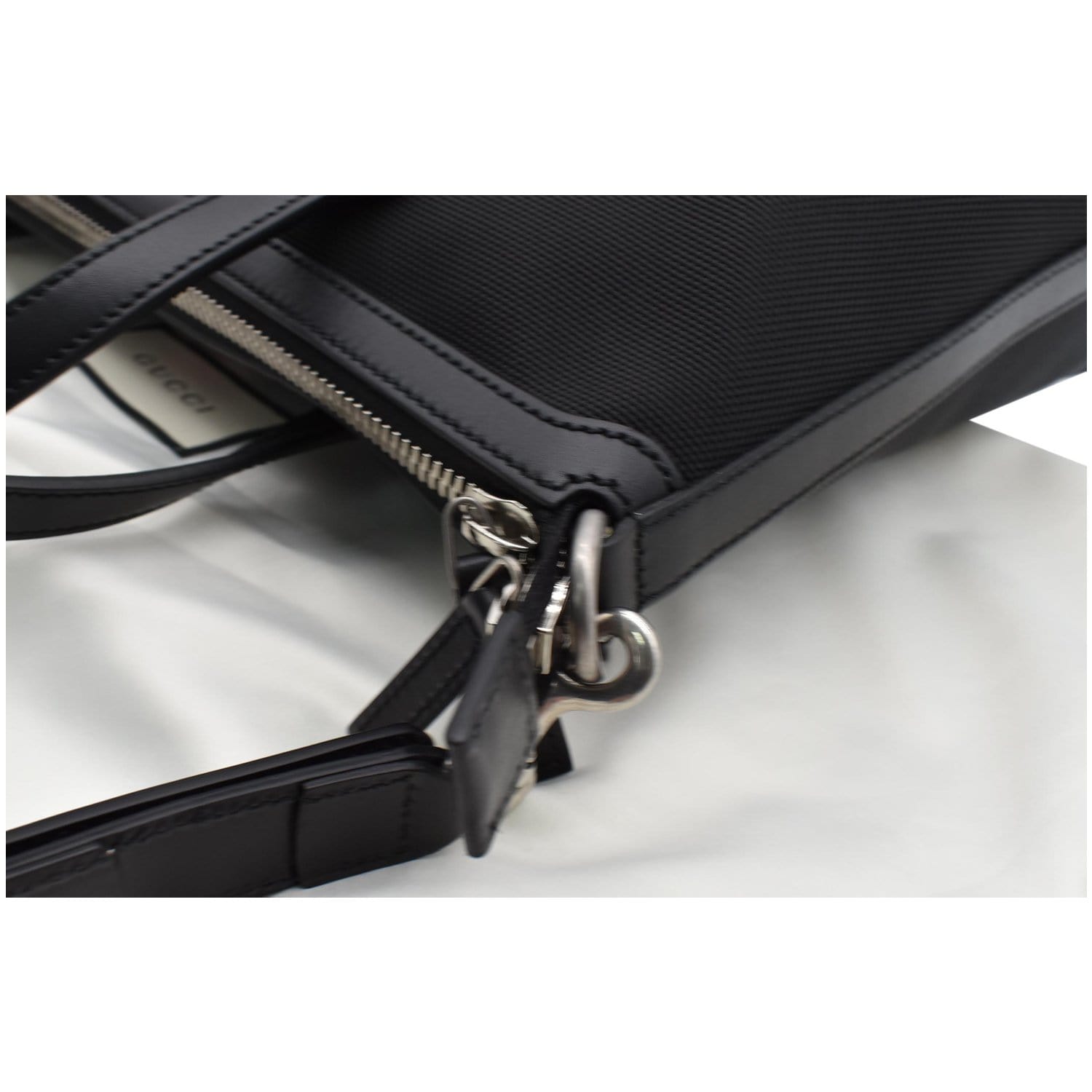 GUCCI Nylon Top Handle Tote Shoulder Bag Black 630923 - 20% OFF