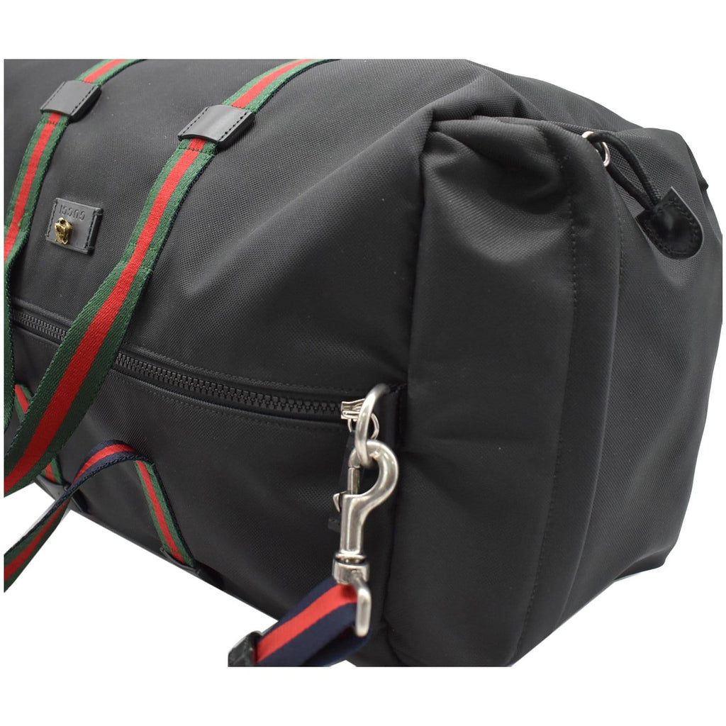GUCCI Techno Canvas Duffle Travel Bag Black 450983