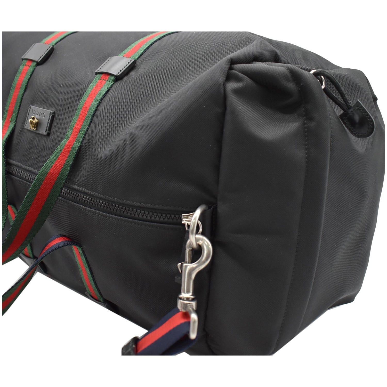 GUCCI Techno Canvas Duffle Travel Bag Black 450983