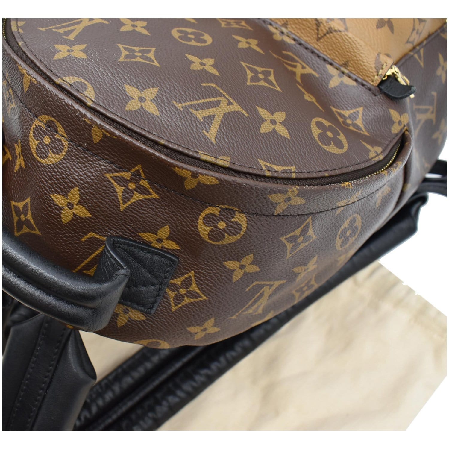 LOUIS VUITTON Palm Springs PM Monogram Reverse Canvas Backpack Brown