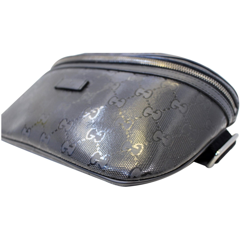 GUCCI GG Imprime Monogram Waist Bum Bag Black 233269