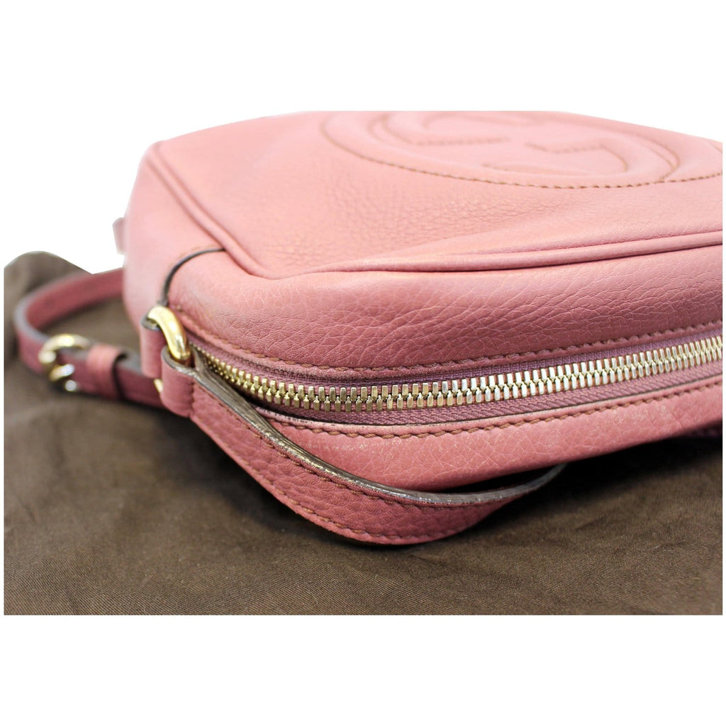 GUCCI Soho Disco Pebbled Leather Small Crossbody Bag 308364