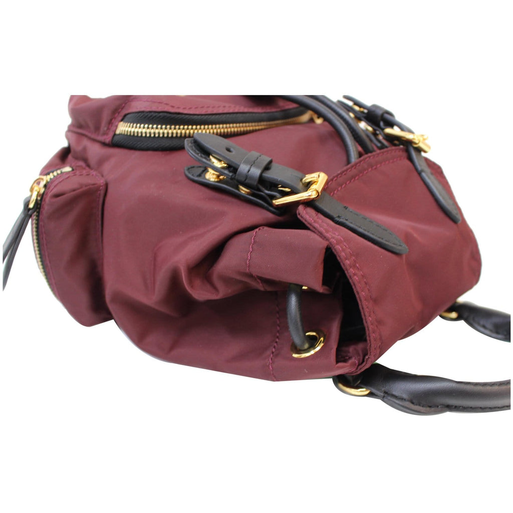 BURBERRY The Small Rucksack Nylon Backpack Red